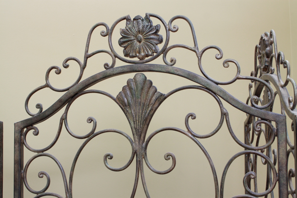 Wrought Iron Folding Screen