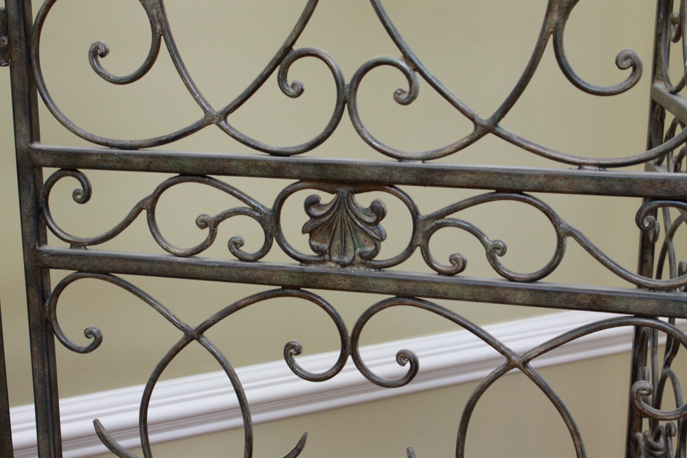 Wrought Iron Folding Screen
