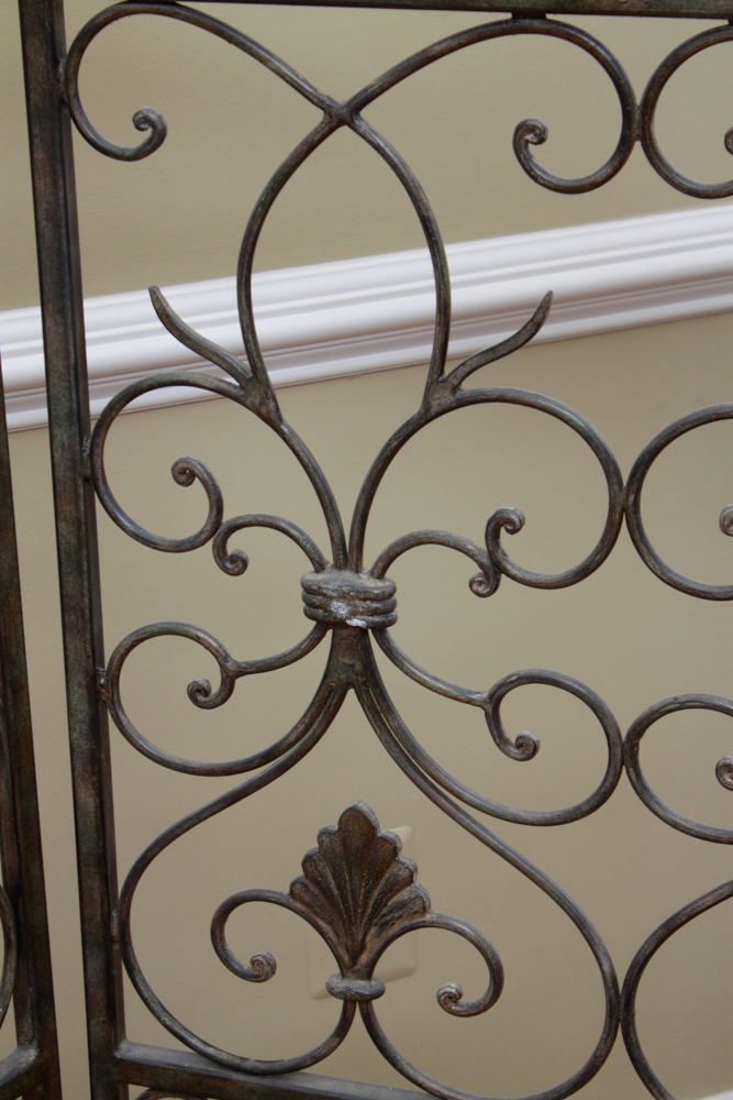 Wrought Iron Folding Screen