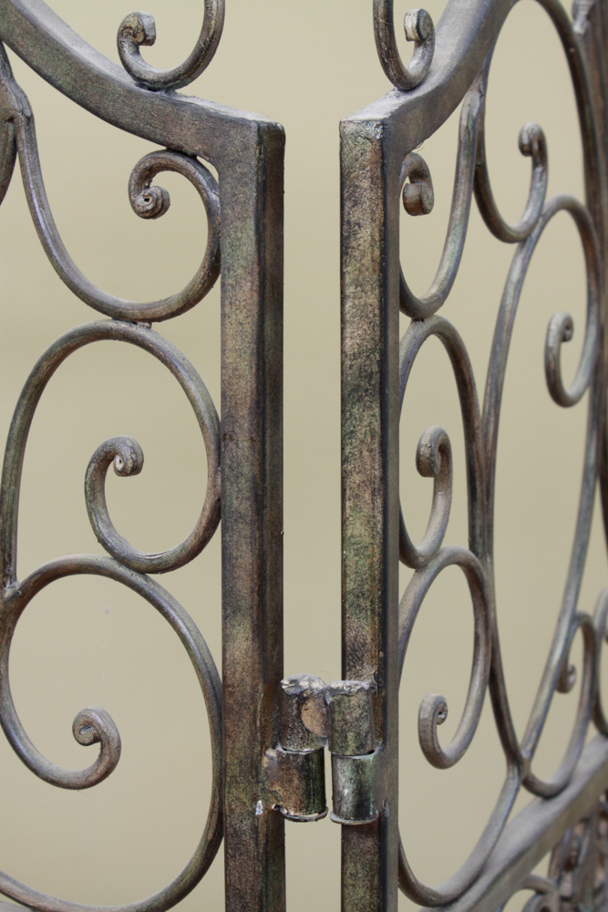 Wrought Iron Folding Screen