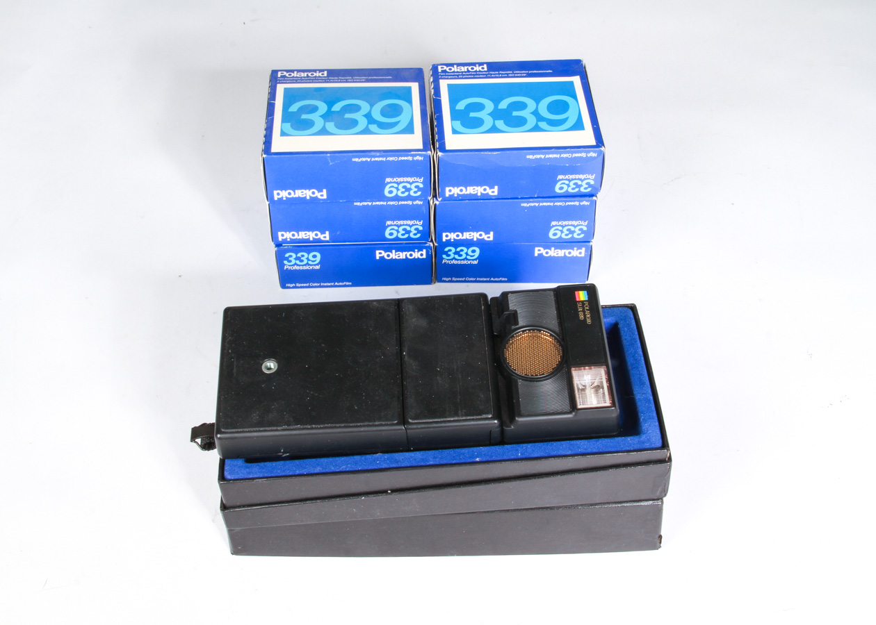 Vintage Polaroid Land Camera With Film