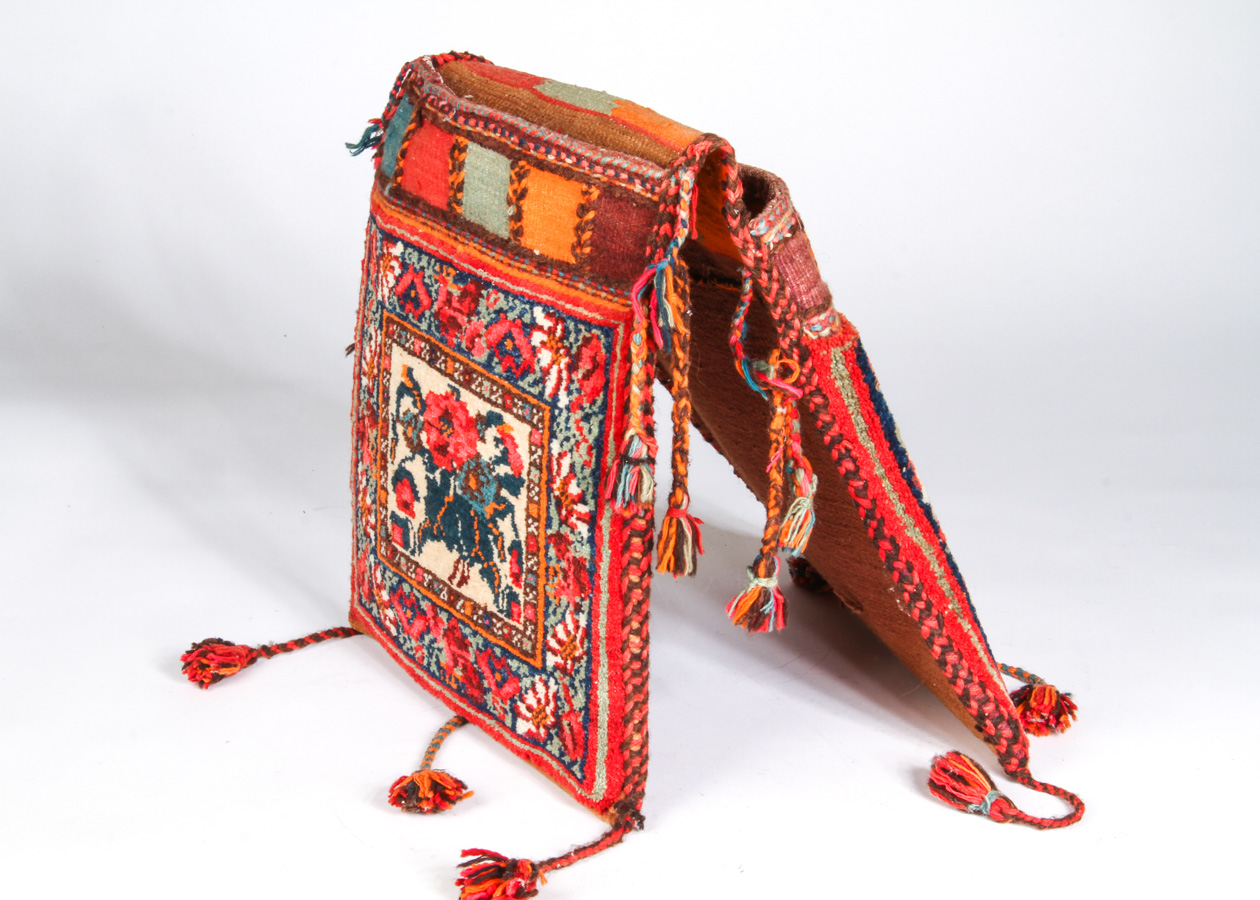 Vintage Carpet Bag and Saddle Bag