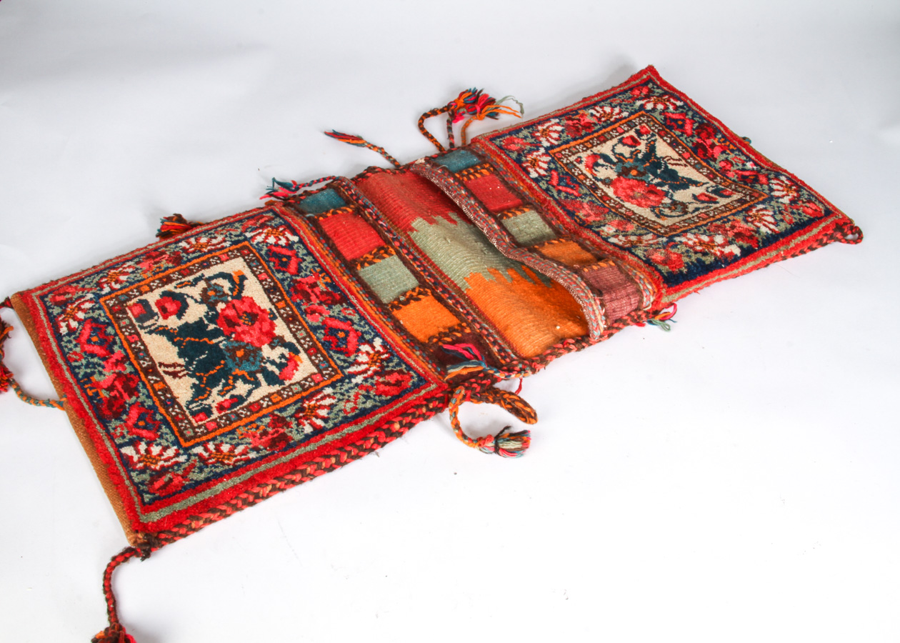Vintage Carpet Bag and Saddle Bag