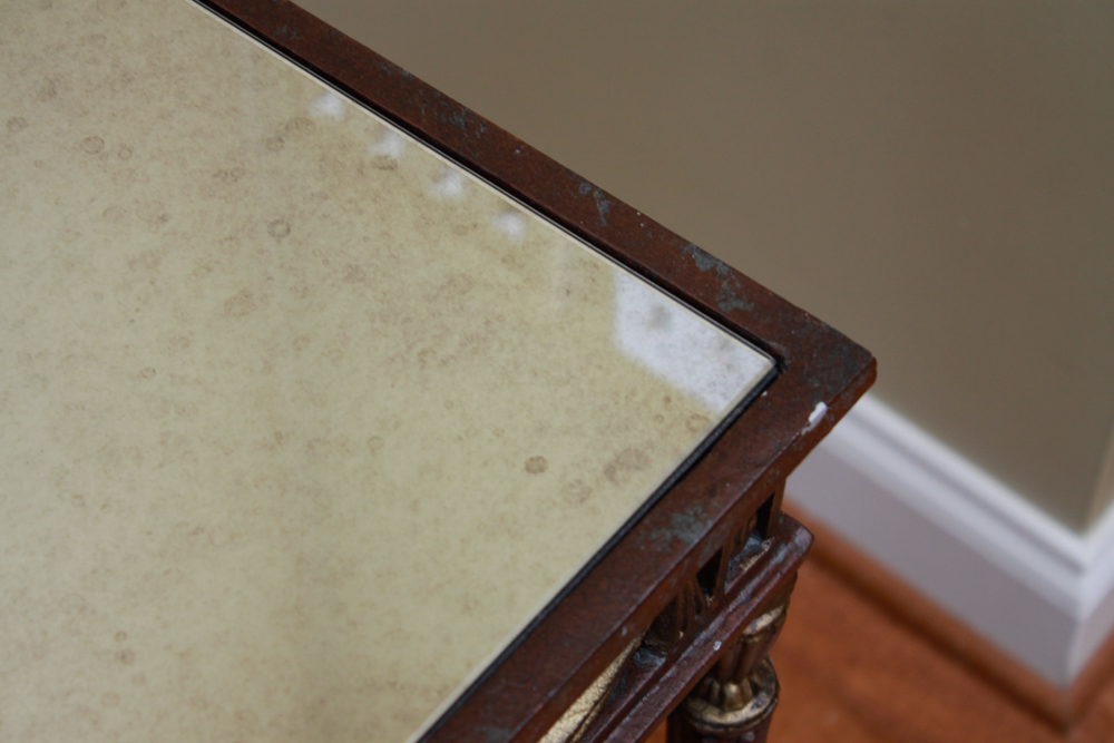 Pair of Hollywood Regency Mirrored Side Tables