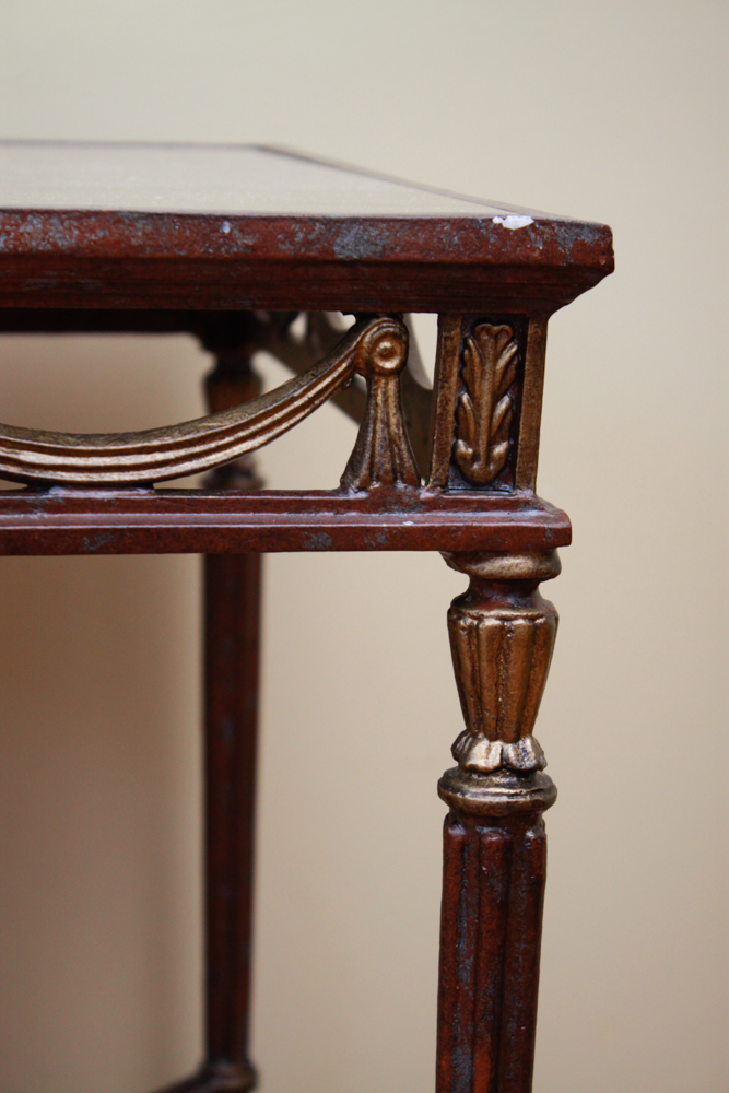 Pair of Hollywood Regency Mirrored Side Tables