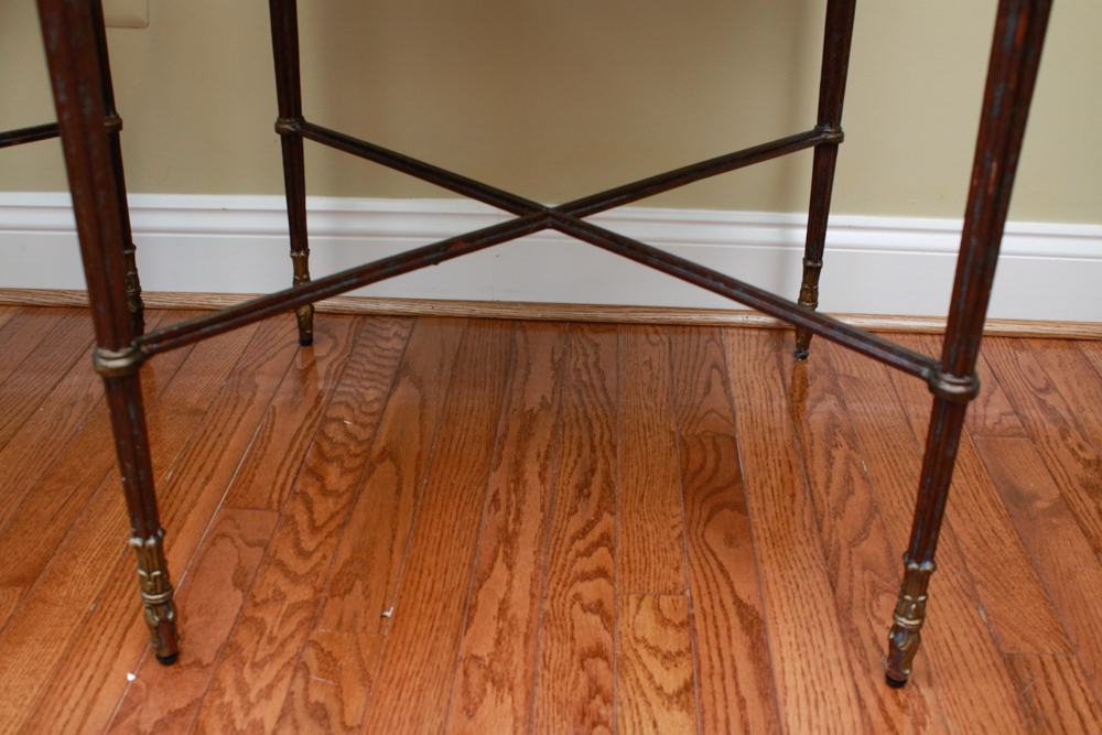 Pair of Hollywood Regency Mirrored Side Tables