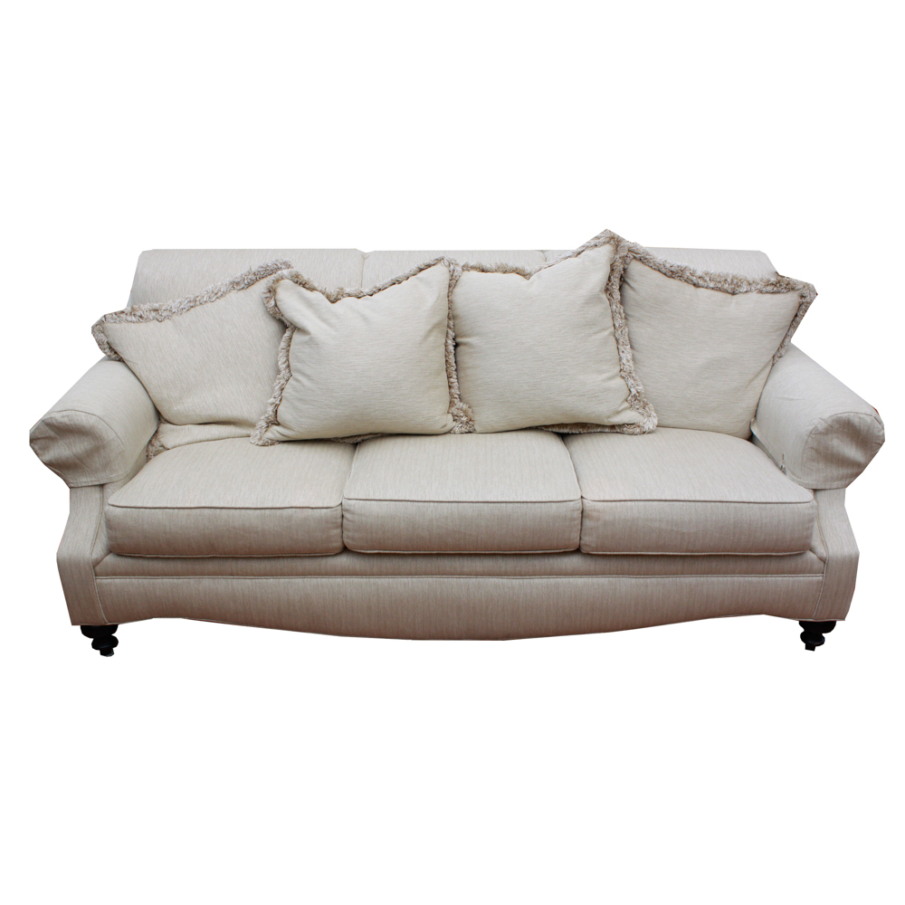 Drexel Heritage Cream Upholstered Sofa