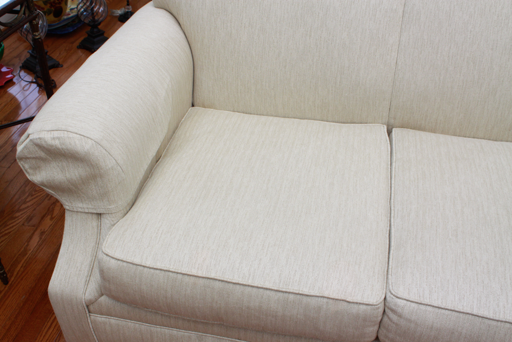 Drexel Heritage Cream Upholstered Sofa