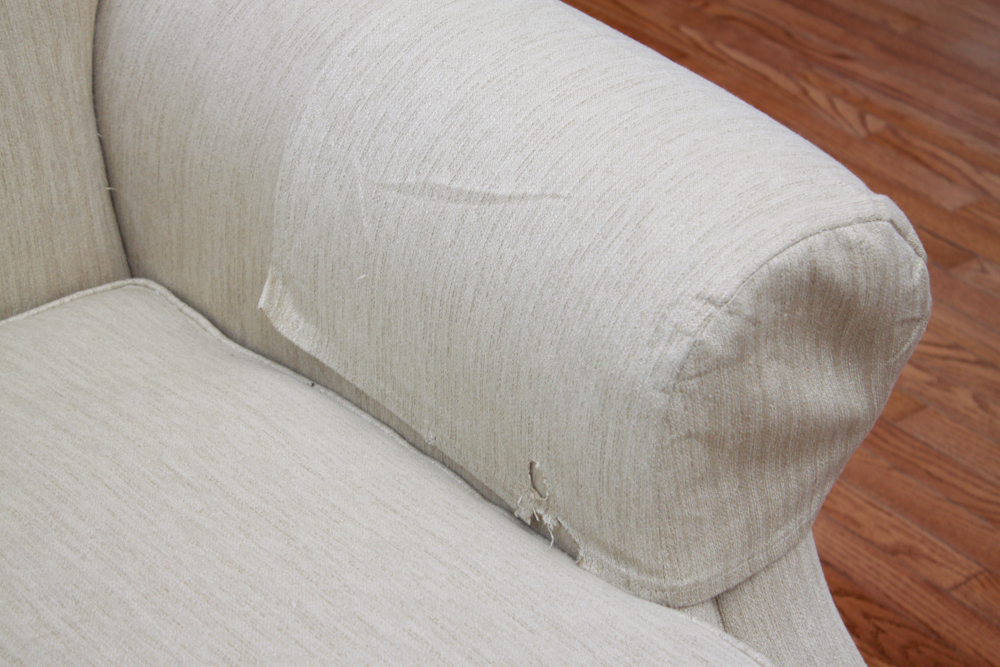 Drexel Heritage Cream Upholstered Sofa