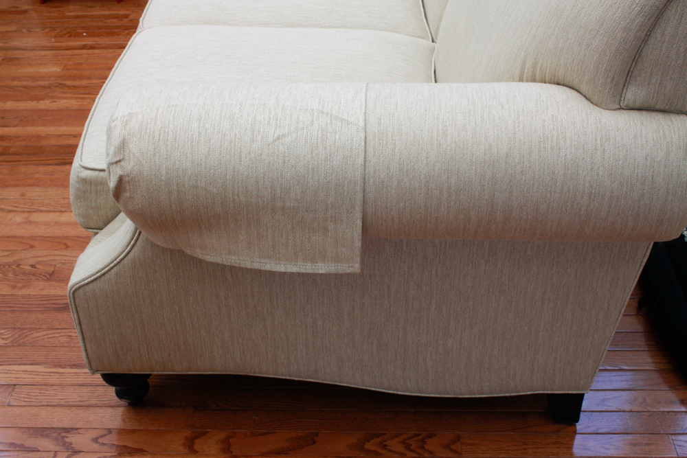 Drexel Heritage Cream Upholstered Sofa