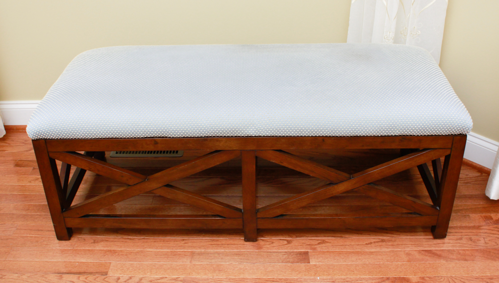 Dimensions Furniture Padded Wooden Bench