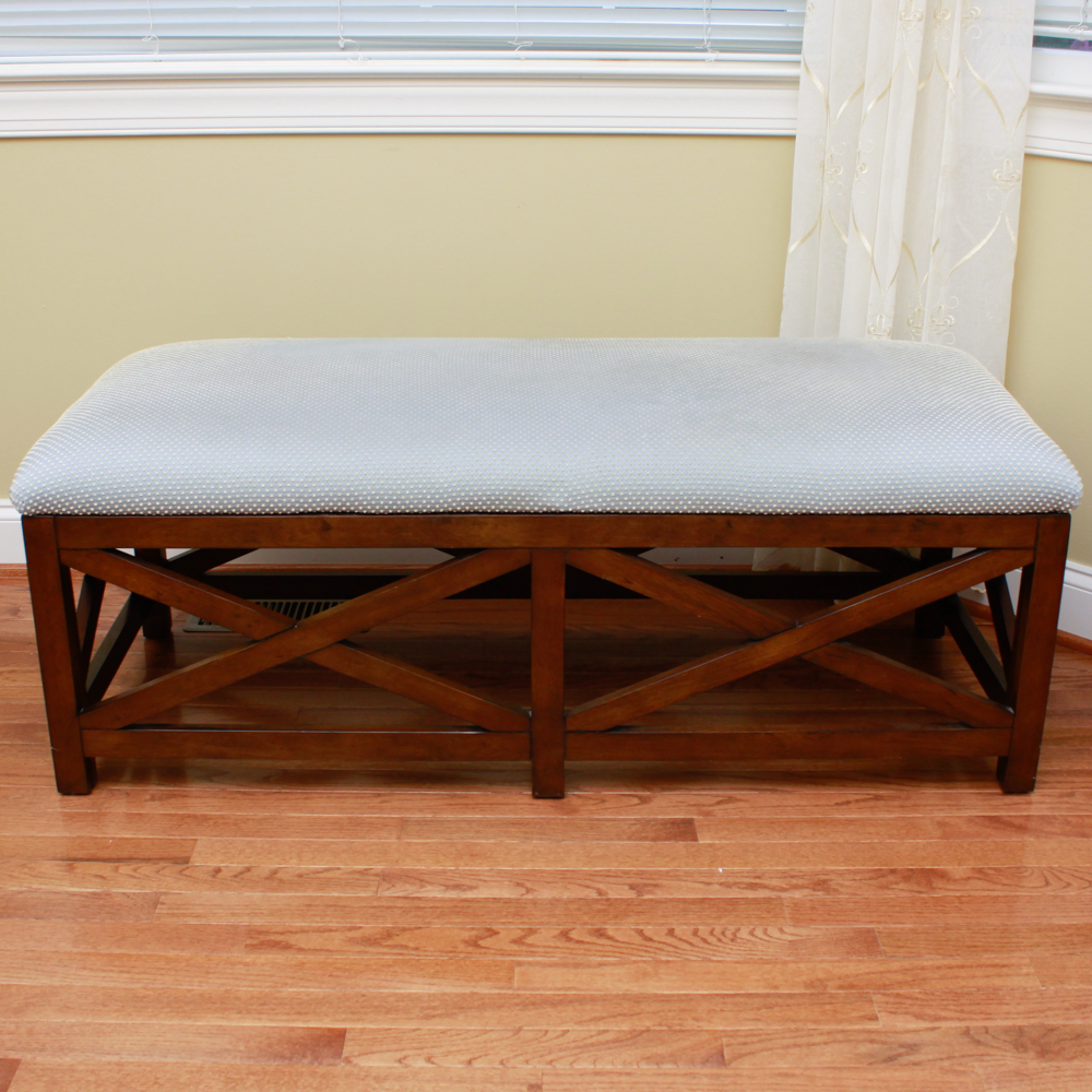 Dimensions Furniture Padded Wooden Bench