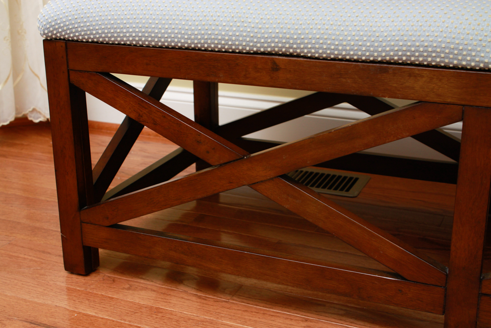 Dimensions Furniture Padded Wooden Bench