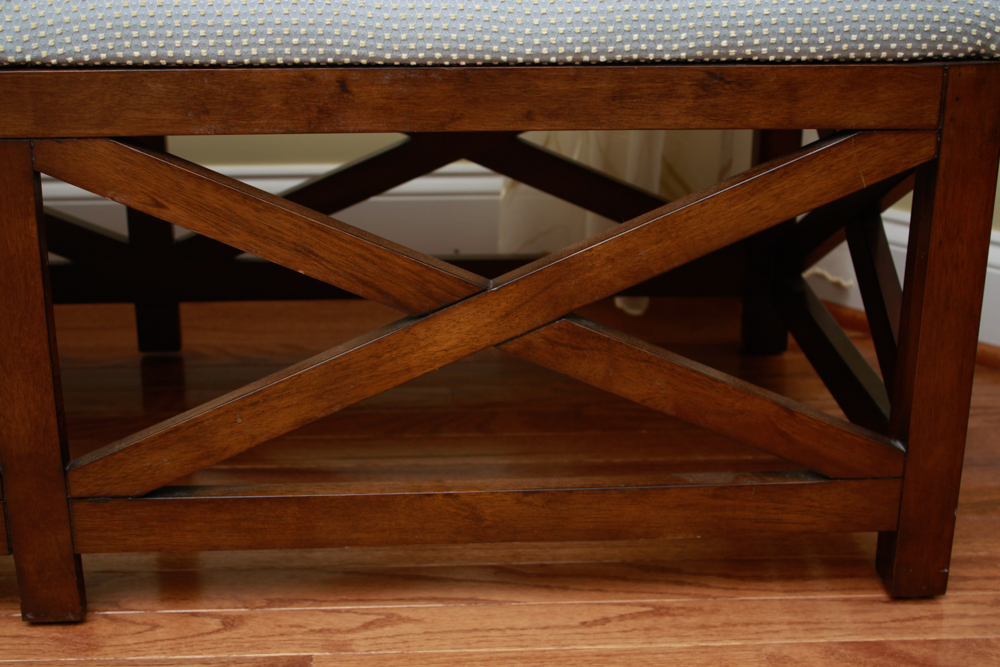 Dimensions Furniture Padded Wooden Bench