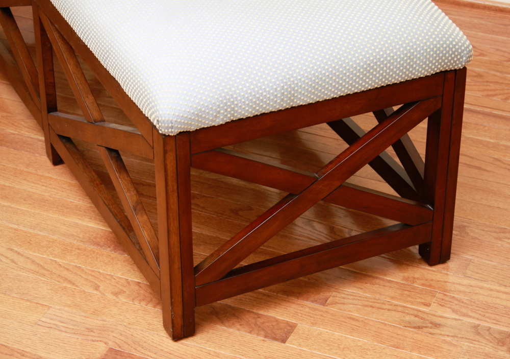 Dimensions Furniture Padded Wooden Bench