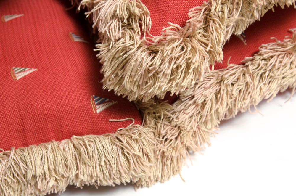 Collection of Assorted Red and Blue Pillows