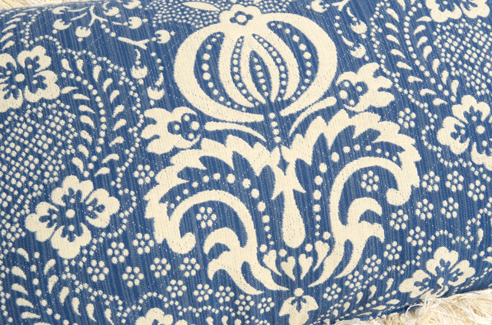 Collection of Assorted Red and Blue Pillows