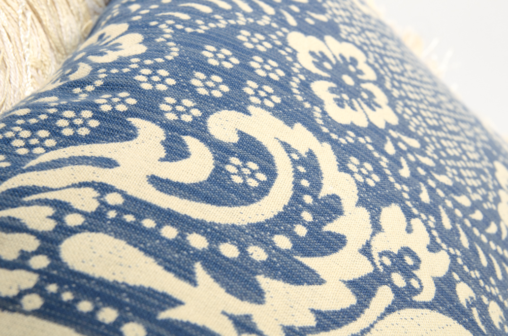 Collection of Assorted Red and Blue Pillows