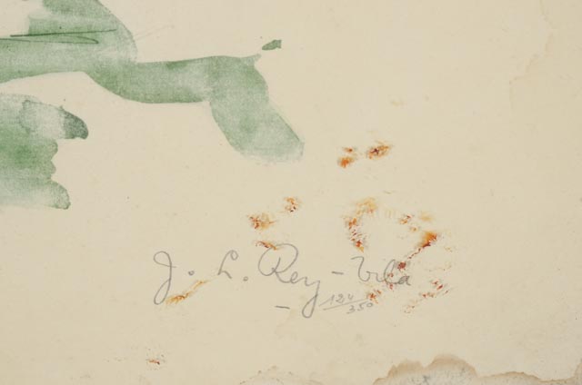 Jose Luis Rey-Vila Signed Limited Edition Hand-colored Lithograph