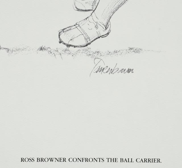 Sixteen 1981 Tanenbaum for Shell Oil Football Prints