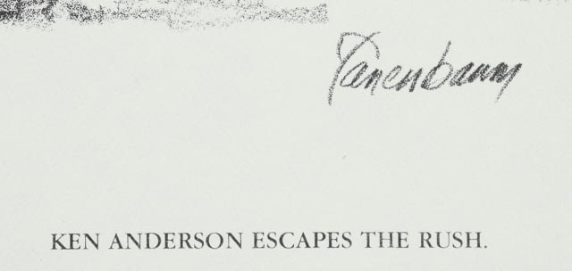 Sixteen 1981 Tanenbaum for Shell Oil Football Prints