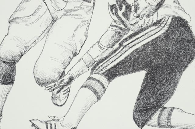 Sixteen 1981 Tanenbaum for Shell Oil Football Prints