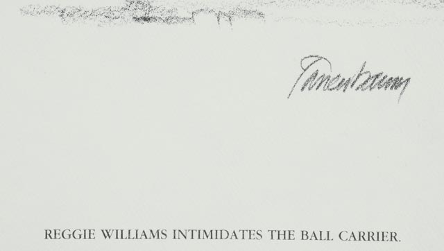 Sixteen 1981 Tanenbaum for Shell Oil Football Prints