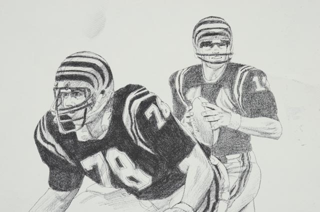 Sixteen 1981 Tanenbaum for Shell Oil Football Prints