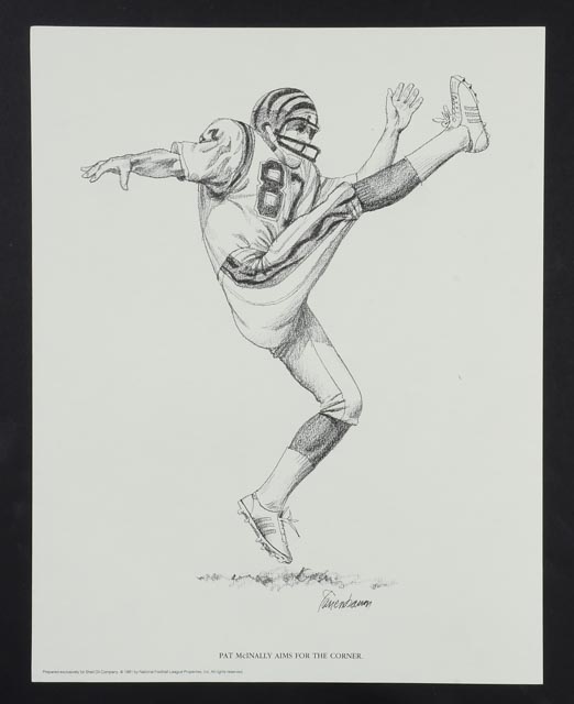 Sixteen 1981 Tanenbaum for Shell Oil Football Prints