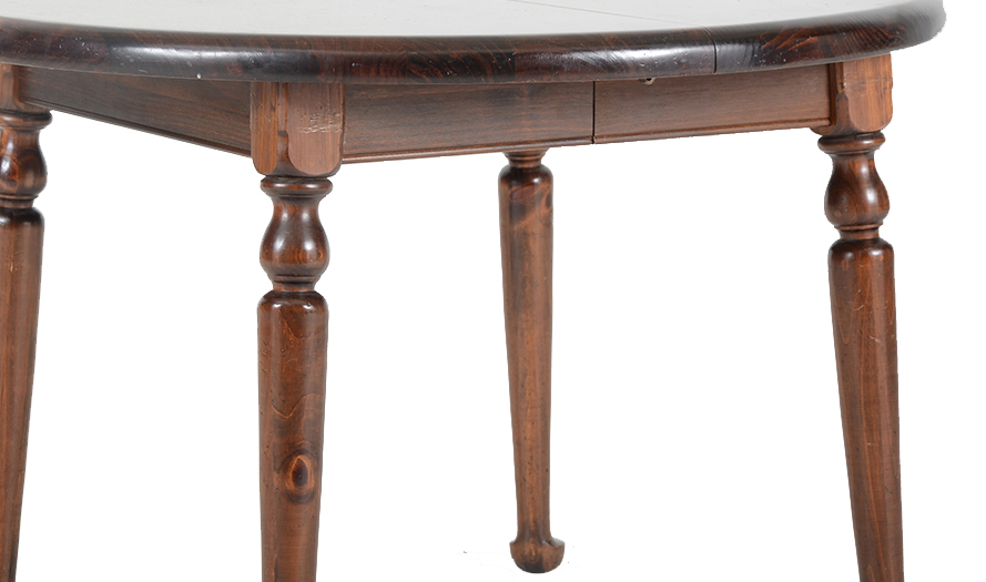 Ethan Allen Round Pine Dining Table
