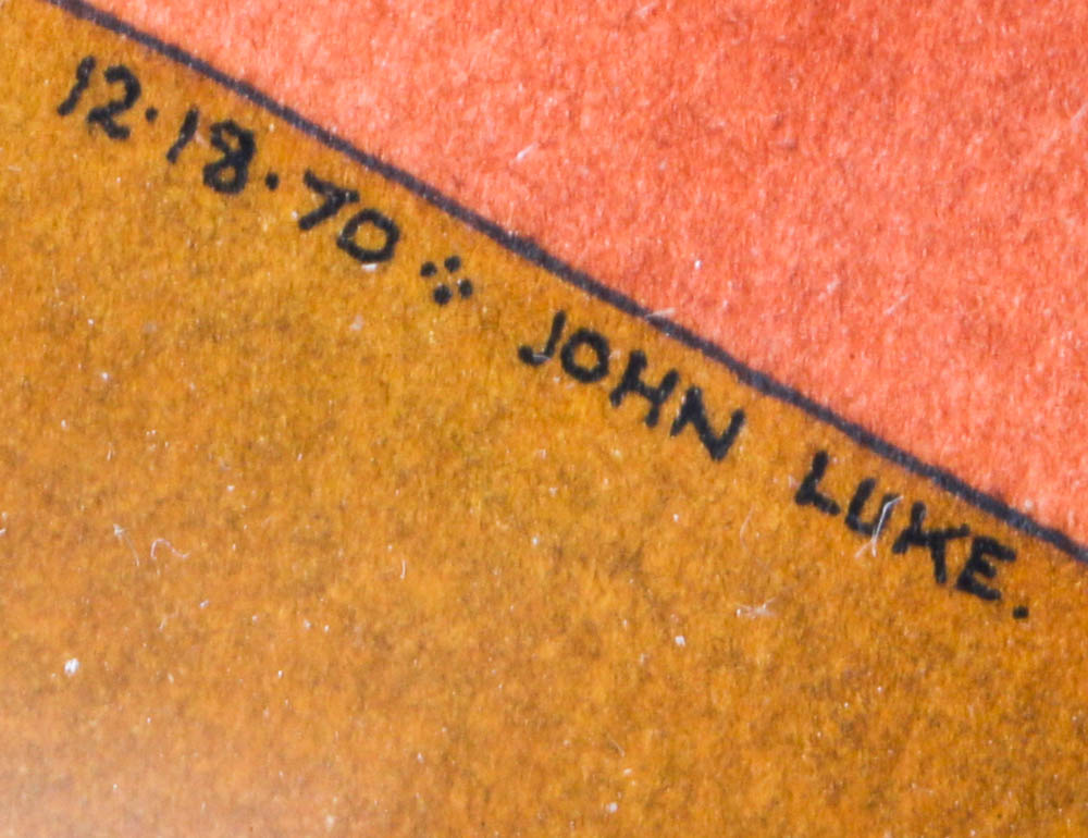 John Luke Eastman Signed Gouache on Paper