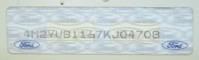 2007 White Mercury Mariner V6