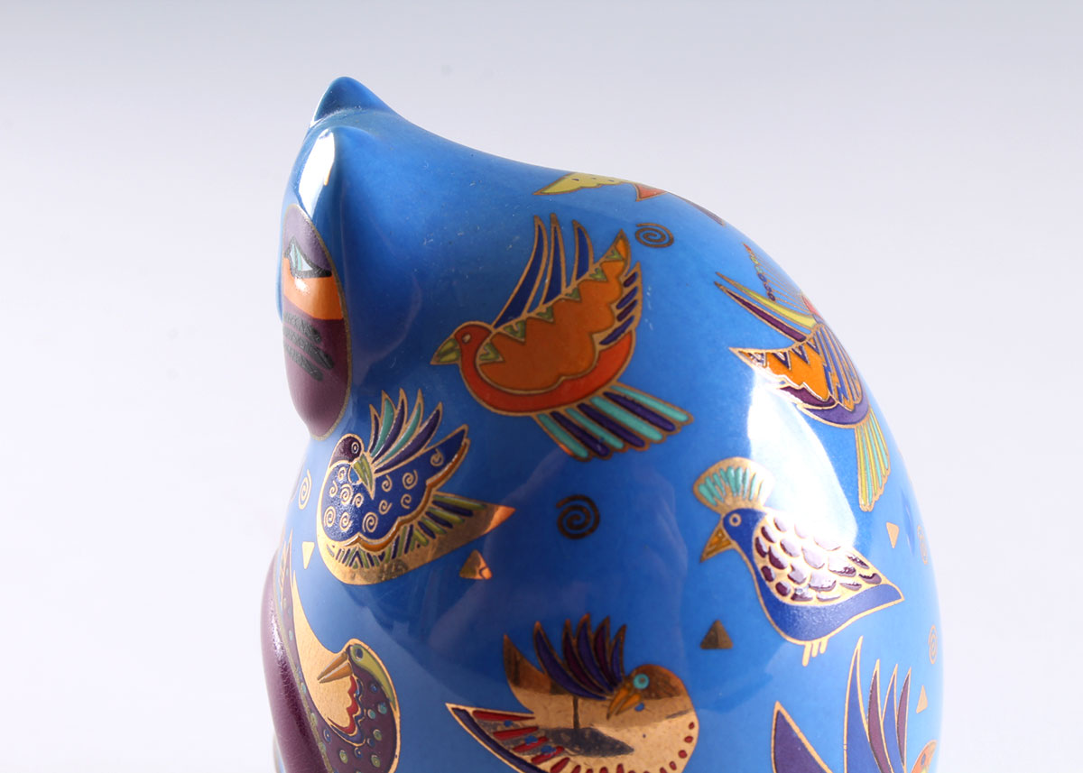 Laurel Burch "Fluttering Feline" Feline Egg by Franklin Mint