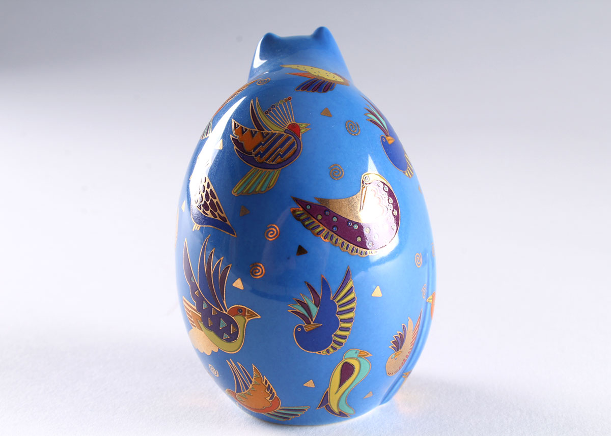 Laurel Burch "Fluttering Feline" Feline Egg by Franklin Mint