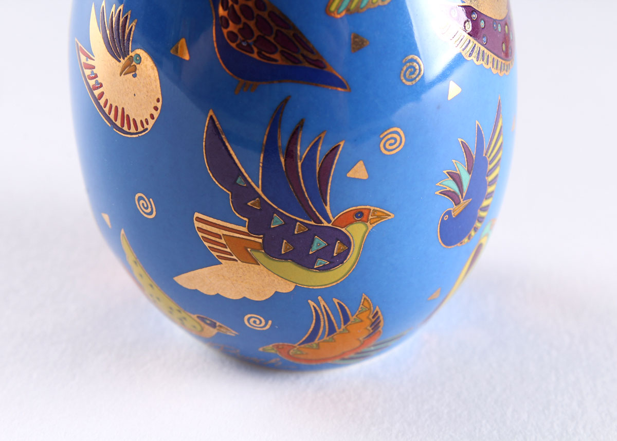 Laurel Burch "Fluttering Feline" Feline Egg by Franklin Mint