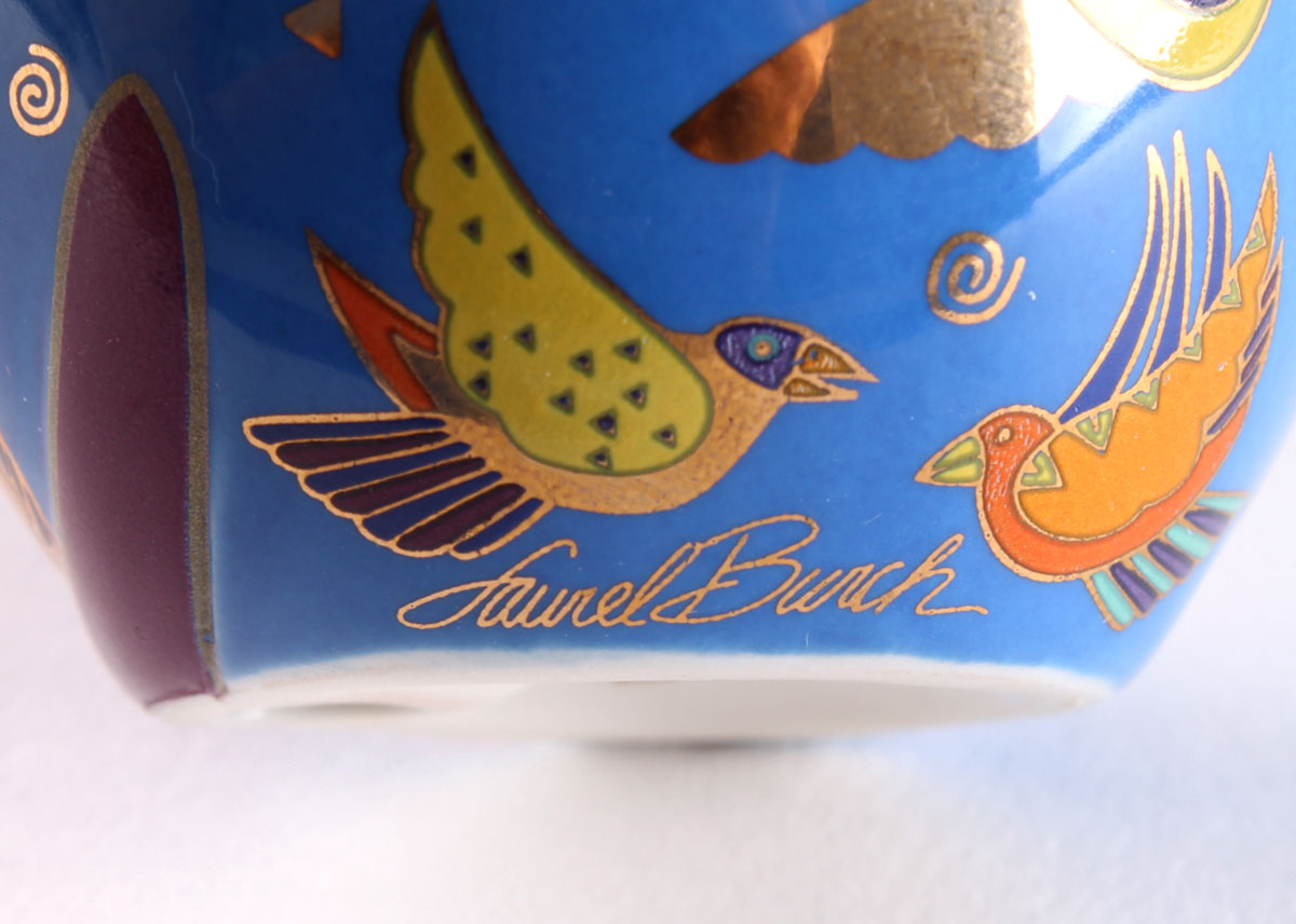 Laurel Burch "Fluttering Feline" Feline Egg by Franklin Mint