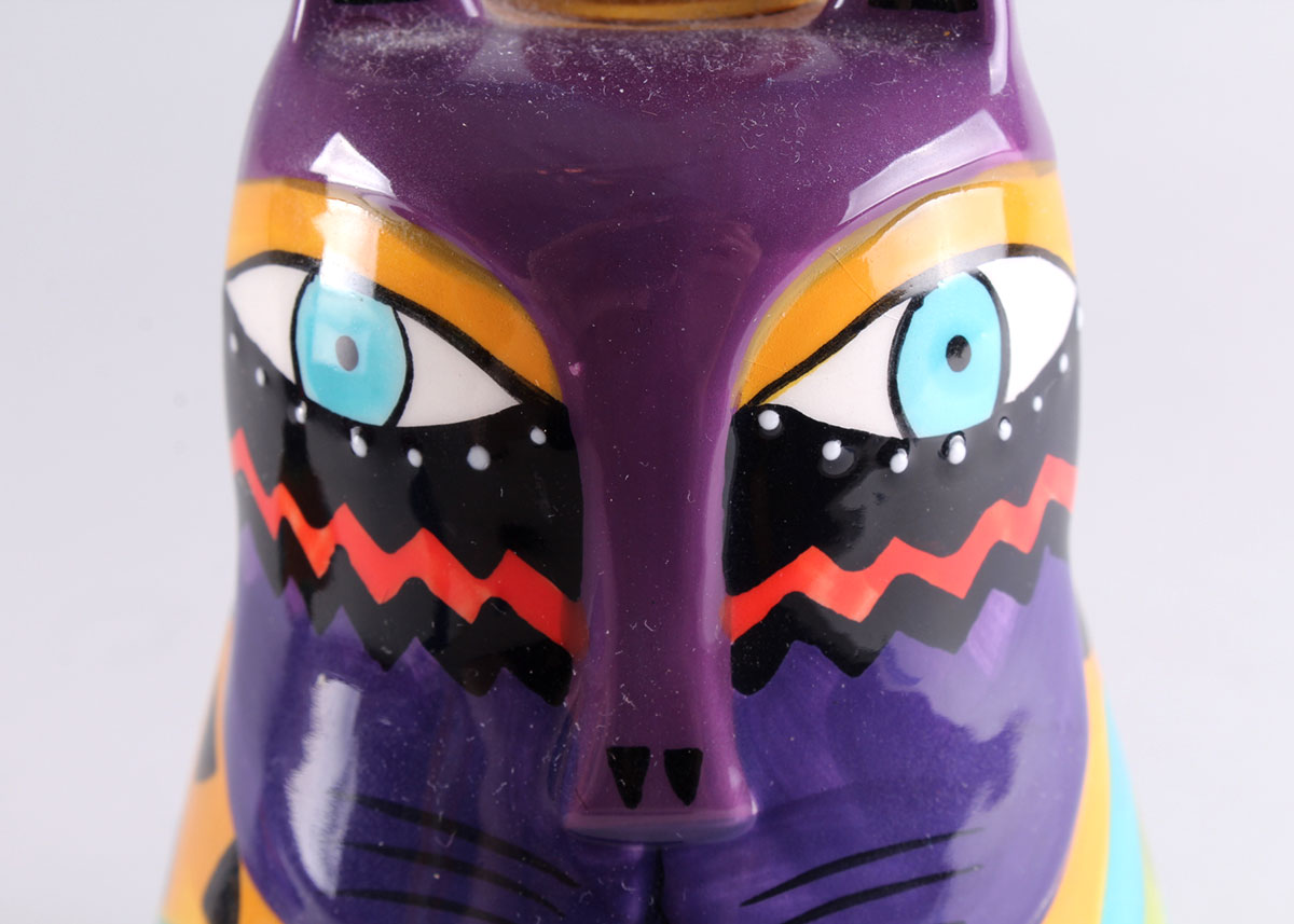 Laurel Burch Ceramic Candle Holders and Coffee Table Book