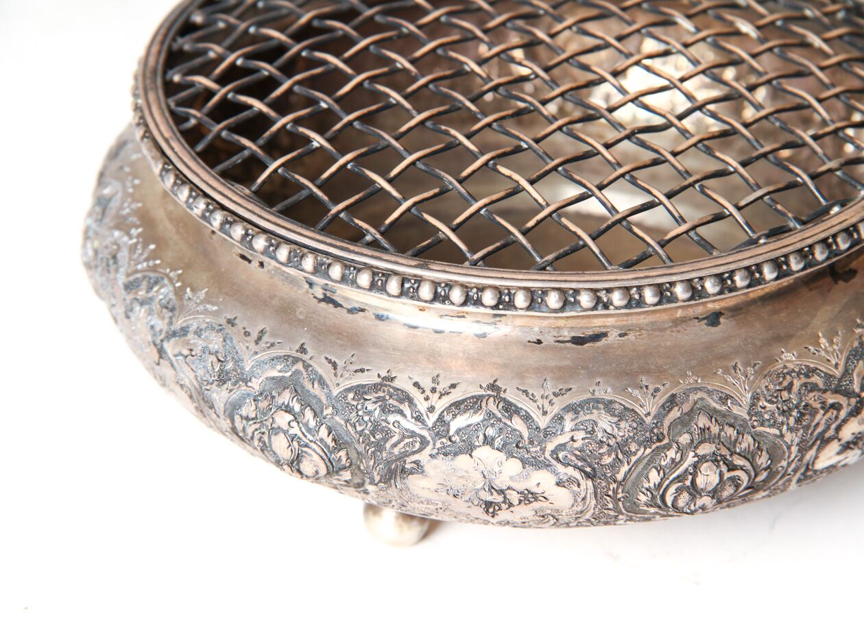 Persian .875 Silver Flower Frog