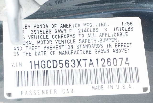 1996 Honda Accord LX