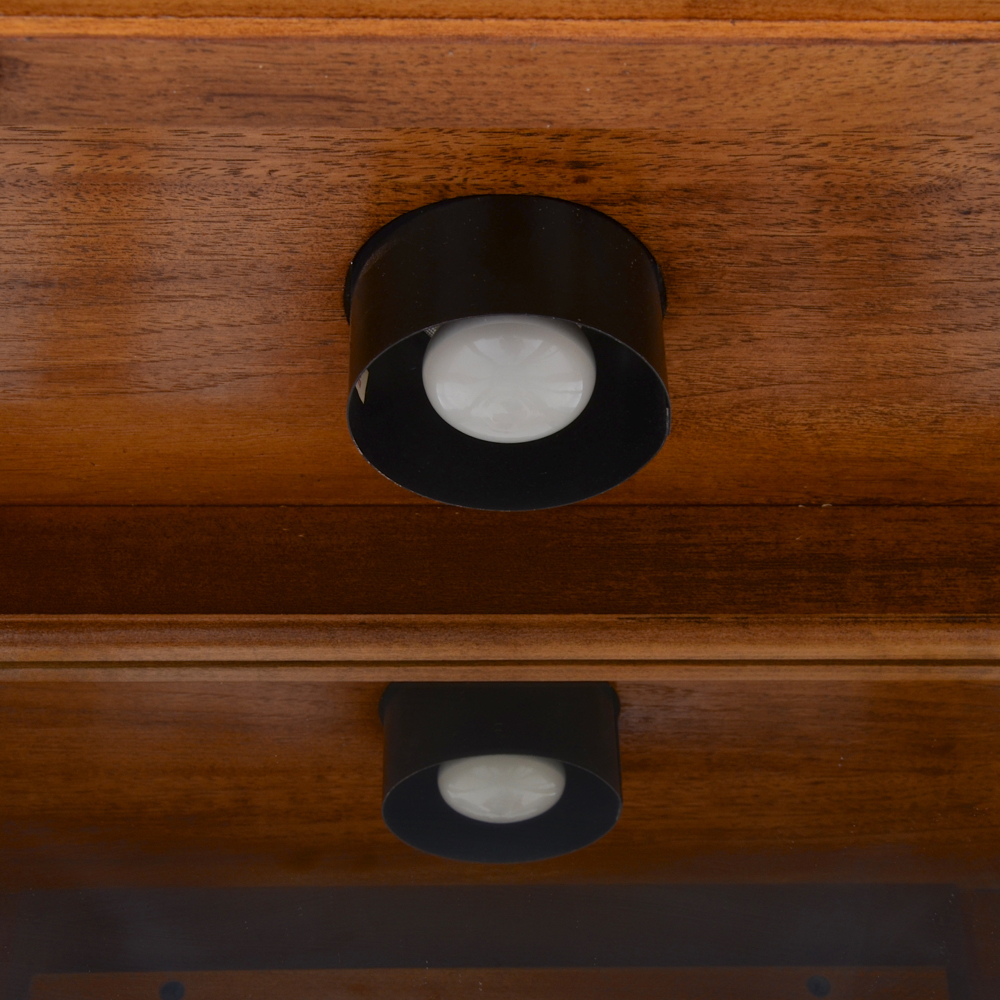 Oak Lighted Curio Cabinet