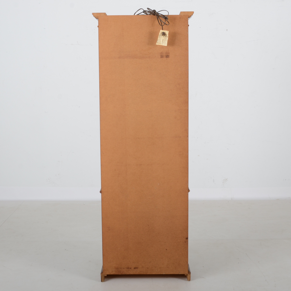 Oak Lighted Curio Cabinet