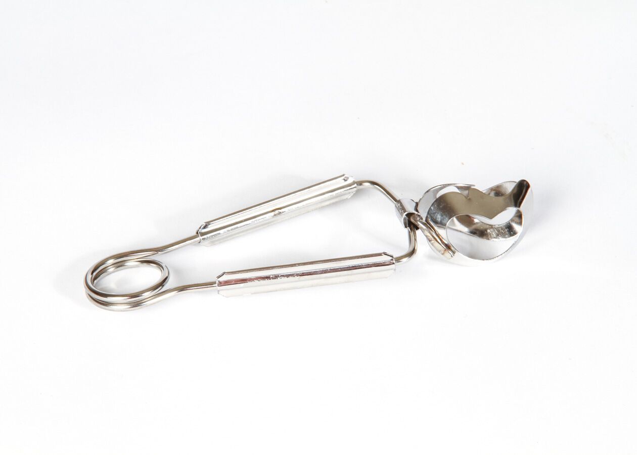 Vintage Chrome Escargot Tongs