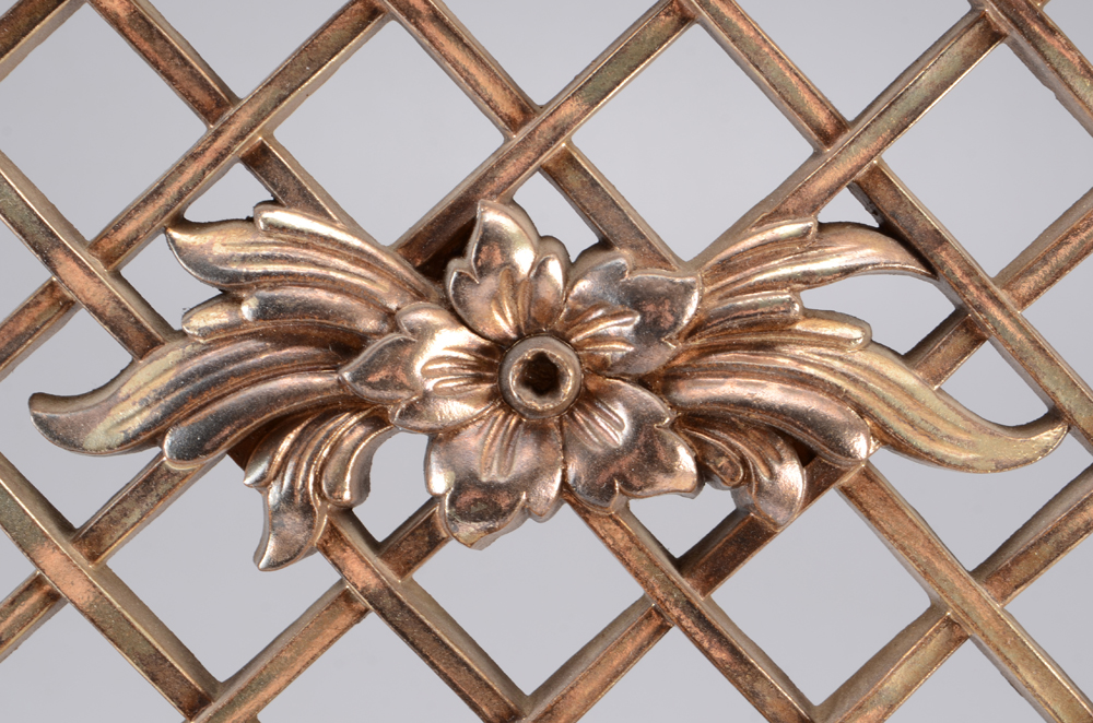 Vintage Syroco 8-Day Jeweled Wall Clock