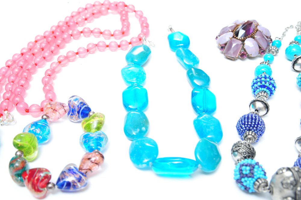 Costume Jewelry Assortment Featuring Monet