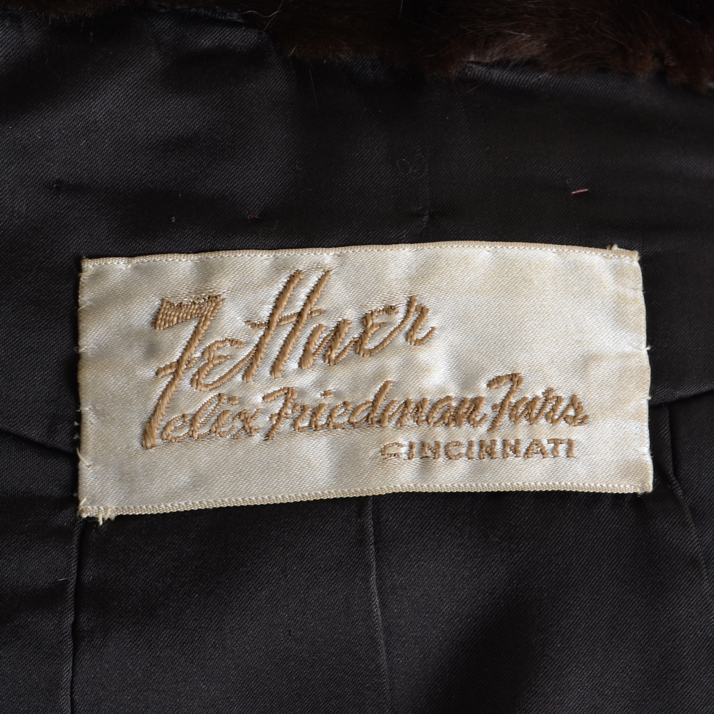 1950s Vintage Chocolate Mink Capelet