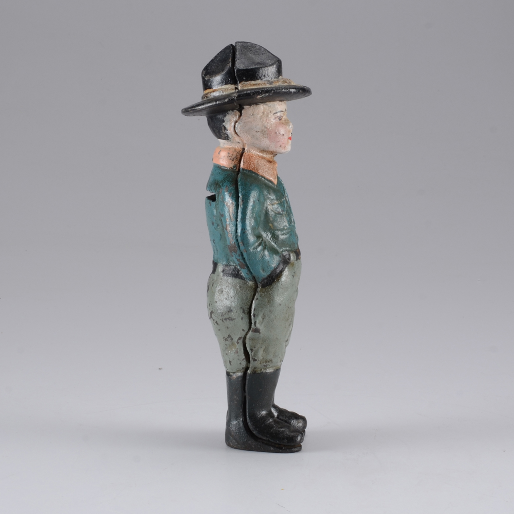 WWI Era Doughboy Figural Cast Iron Bank