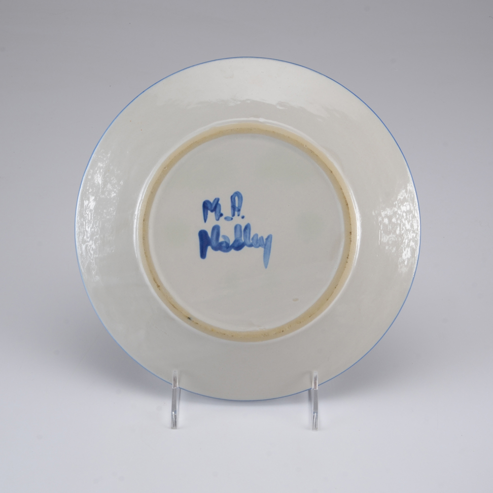 MA Hadley Stoneware Pottery "Country" Plate and Mug Set