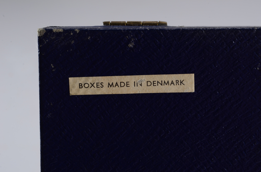 Vintage Set of Sterling Silver Enamelled Demitasse Spoons