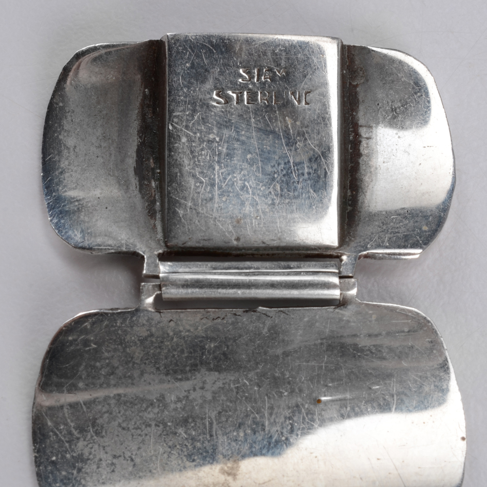 Collection of Red Enamel Siam Sterling Nielloware Jewelry