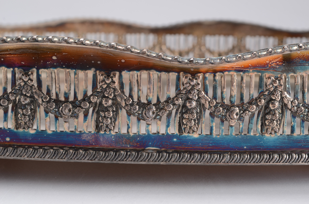 Collection of Silver Plate Platters and Butter Knife